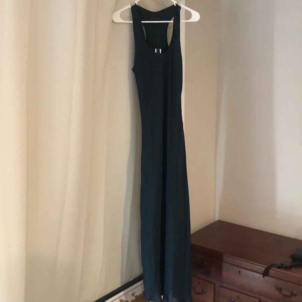 Green Razorback maxi dress